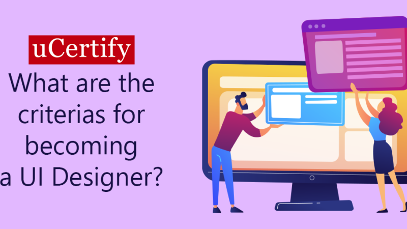 What are the Criteria for becoming a UI Designer?